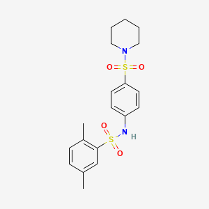 [(2,5-Dimethylphenyl)sulfonyl][4-(piperidylsulfonyl)phenyl]amine