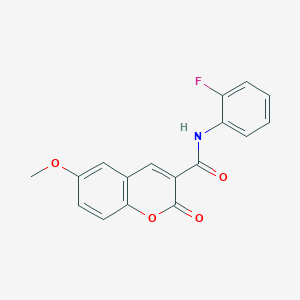 N-(2-fluorophenyl)-6-methoxy-2-oxo-2H-chromene-3-carboxamide