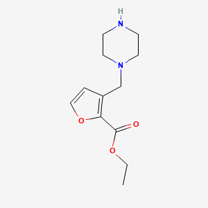 Ethyl 3-(piperazin-1-ylmethyl)furan-2-carboxylate