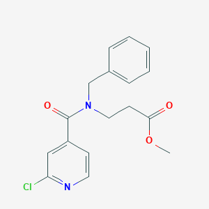 molecular formula C17H17ClN2O3 B2885049 methyl 3-[N-benzyl-1-(2-chloropyridin-4-yl)formamido]propanoate CAS No. 1280815-19-1