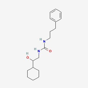 molecular formula C18H28N2O2 B2885053 1-(2-Cyclohexyl-2-hydroxyethyl)-3-(3-phenylpropyl)urea CAS No. 1351598-25-8