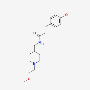 molecular formula C19H30N2O3 B2885058 N-((1-(2-methoxyethyl)piperidin-4-yl)methyl)-3-(4-methoxyphenyl)propanamide CAS No. 953930-42-2
