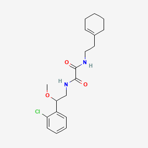 molecular formula C19H25ClN2O3 B2885060 N-[2-(2-chlorophenyl)-2-methoxyethyl]-N'-[2-(cyclohex-1-en-1-yl)ethyl]ethanediamide CAS No. 1705750-53-3