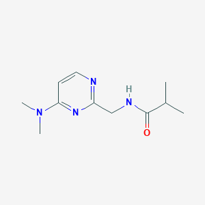 B2885071 N-((4-(dimethylamino)pyrimidin-2-yl)methyl)isobutyramide CAS No. 1797292-40-0