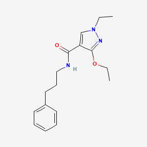 molecular formula C17H23N3O2 B2885087 3-ethoxy-1-ethyl-N-(3-phenylpropyl)-1H-pyrazole-4-carboxamide CAS No. 1014088-03-9