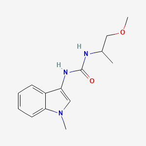 molecular formula C14H19N3O2 B2885098 1-(1-methoxypropan-2-yl)-3-(1-methyl-1H-indol-3-yl)urea CAS No. 899990-33-1