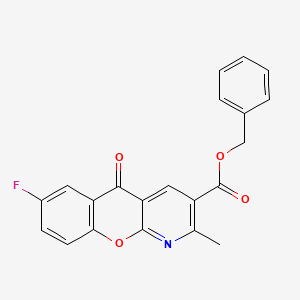 benzyl 7-fluoro-2-methyl-5-oxo-5H-chromeno[2,3-b]pyridine-3-carboxylate