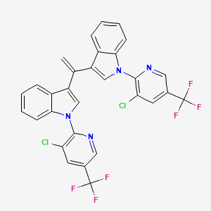 1-[3-chloro-5-(trifluoromethyl)-2-pyridinyl]-3-(1-{1-[3-chloro-5-(trifluoromethyl)-2-pyridinyl]-1H-indol-3-yl}vinyl)-1H-indole