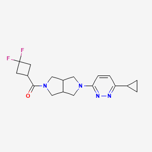 [2-(6-Cyclopropylpyridazin-3-yl)-1,3,3a,4,6,6a-hexahydropyrrolo[3,4-c]pyrrol-5-yl]-(3,3-difluorocyclobutyl)methanone
