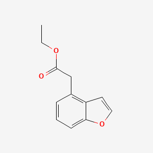 molecular formula C12H12O3 B2885176 Ethyl 2-(1-benzofuran-4-yl)acetate CAS No. 188111-47-9