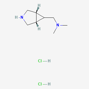 molecular formula C8H18Cl2N2 B2885182 rac-[(1R,5S,6r)-3-azabicyclo[3.1.0]hex-6-ylmethyl]dimethylamine dihydrochloride CAS No. 1820571-13-8