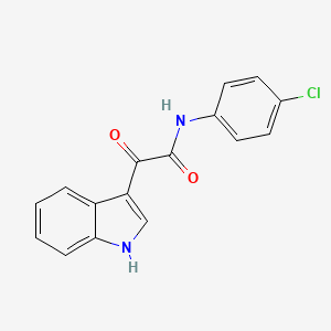 molecular formula C16H11ClN2O2 B2885210 N-(4-chlorophenyl)-2-(1H-indol-3-yl)-2-oxoacetamide 
