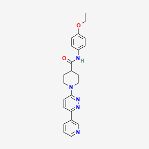 molecular formula C23H25N5O2 B2885229 N-(4-ethoxyphenyl)-1-(6-(pyridin-3-yl)pyridazin-3-yl)piperidine-4-carboxamide CAS No. 1203123-95-8