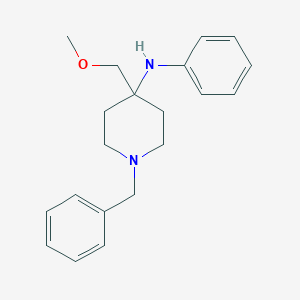 molecular formula C20H26N2O B028853 1-Benzyl-4-(methoxymethyl)-N-phenylpiperidin-4-amine CAS No. 61380-02-7