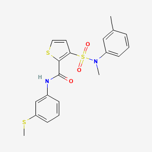 3-[methyl(3-methylphenyl)sulfamoyl]-N-[3-(methylsulfanyl)phenyl]thiophene-2-carboxamide
