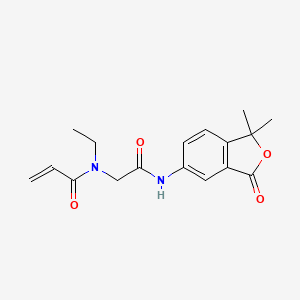 N-[2-[(1,1-Dimethyl-3-oxo-2-benzofuran-5-yl)amino]-2-oxoethyl]-N-ethylprop-2-enamide