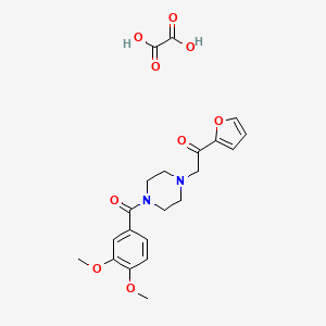2-(4-(3,4-Dimethoxybenzoyl)piperazin-1-yl)-1-(furan-2-yl)ethanone oxalate