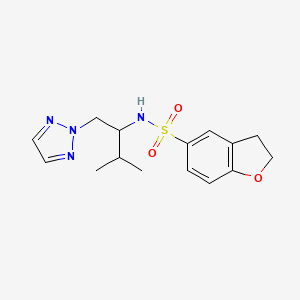 N-(3-methyl-1-(2H-1,2,3-triazol-2-yl)butan-2-yl)-2,3-dihydrobenzofuran-5-sulfonamide