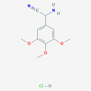 2-Amino-2-(3,4,5-trimethoxyphenyl)acetonitrile hydrochloride