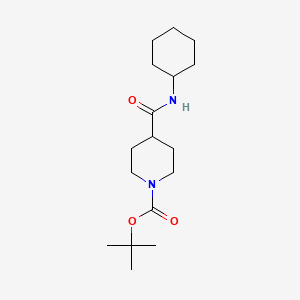 molecular formula C17H30N2O3 B2885435 N-Cyclohexyl 1-boc-piperidine-4-carboxamide CAS No. 757949-48-7