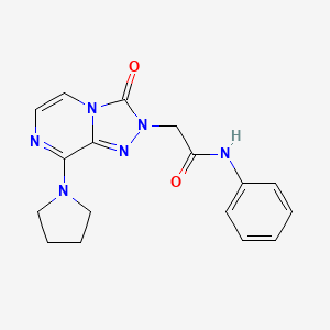 2-[3-oxo-8-(pyrrolidin-1-yl)[1,2,4]triazolo[4,3-a]pyrazin-2(3H)-yl]-N-phenylacetamide