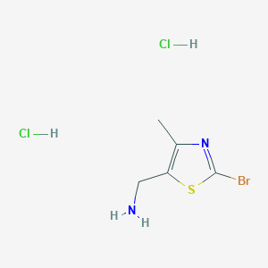 (2-Bromo-4-methyl-1,3-thiazol-5-yl)methanamine;dihydrochloride