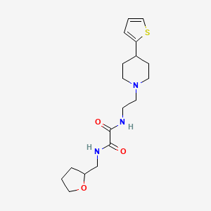 N1-((tetrahydrofuran-2-yl)methyl)-N2-(2-(4-(thiophen-2-yl)piperidin-1-yl)ethyl)oxalamide