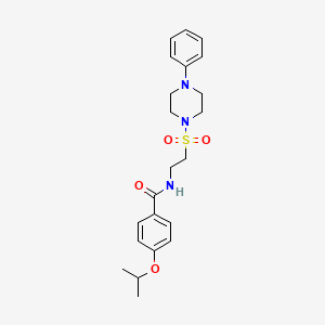 4-isopropoxy-N-(2-((4-phenylpiperazin-1-yl)sulfonyl)ethyl)benzamide