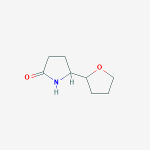 molecular formula C8H13NO2 B2885607 5-(Oxolan-2-yl)pyrrolidin-2-one CAS No. 1784651-43-9