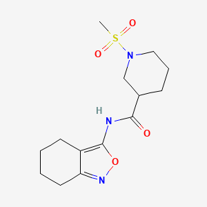 1-(methylsulfonyl)-N-(4,5,6,7-tetrahydrobenzo[c]isoxazol-3-yl)piperidine-3-carboxamide