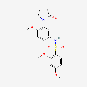2,4-dimethoxy-N-(4-methoxy-3-(2-oxopyrrolidin-1-yl)phenyl)benzenesulfonamide