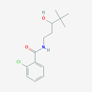 2-chloro-N-(3-hydroxy-4,4-dimethylpentyl)benzamide