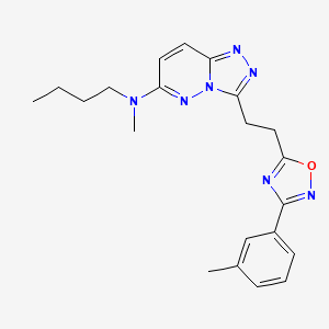 2-chloro-N-(2,5-dimethoxyphenyl)-5-(piperidin-1-ylsulfonyl)benzamide