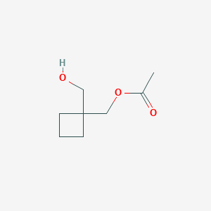 molecular formula C8H14O3 B2885763 [1-(Hydroxymethyl)cyclobutyl]methyl acetate CAS No. 1881331-46-9