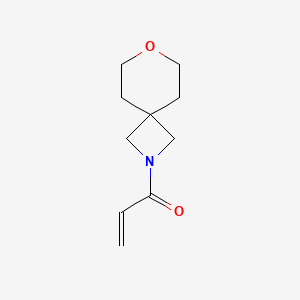 B2885772 1-(7-Oxa-2-azaspiro[3.5]nonan-2-yl)prop-2-en-1-one CAS No. 2308298-33-9