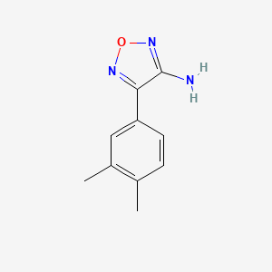 molecular formula C10H11N3O B2885818 4-(3,4-Dimethylphenyl)-1,2,5-oxadiazol-3-amine CAS No. 22899-57-6