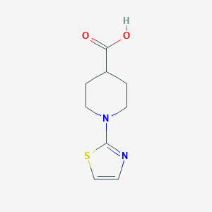 molecular formula C9H12N2O2S B2885942 1-(Thiazol-2-yl)piperidine-4-carboxylic acid CAS No. 874623-60-6