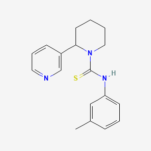 molecular formula C18H21N3S B2885951 N-(3-METHYLPHENYL)-2-(PYRIDIN-3-YL)PIPERIDINE-1-CARBOTHIOAMIDE CAS No. 399002-78-9