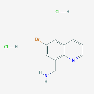 molecular formula C10H11BrCl2N2 B2885987 (6-Bromoquinolin-8-yl)methanamine;dihydrochloride CAS No. 2305255-92-7