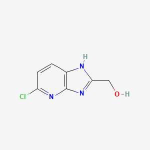 molecular formula C7H6ClN3O B2885998 {5-chloro-3H-imidazo[4,5-b]pyridin-2-yl}methanol CAS No. 172648-09-8