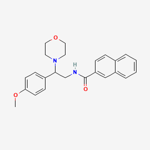 molecular formula C24H26N2O3 B2886002 N-(2-(4-methoxyphenyl)-2-morpholinoethyl)-2-naphthamide CAS No. 942011-25-8