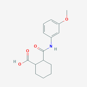 molecular formula C15H19NO4 B2886025 2-(3-Methoxyphenylcarbamoyl)-cyclohexanecarboxylic acid CAS No. 301352-85-2