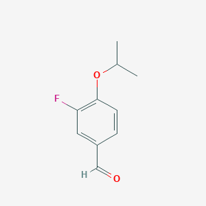 molecular formula C10H11FO2 B2886035 3-Fluoro-4-(propan-2-yloxy)benzaldehyde CAS No. 1021231-72-0