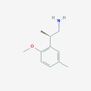 molecular formula C11H17NO B2886038 (2S)-2-(2-Methoxy-5-methylphenyl)propan-1-amine CAS No. 2248182-94-5