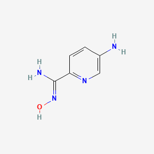 molecular formula C6H8N4O B2886067 5-Aminopyridine-2-carboxamidoxime CAS No. 1228776-03-1