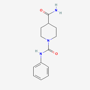molecular formula C13H17N3O2 B2886085 N1-phenylpiperidine-1,4-dicarboxamide CAS No. 401589-80-8