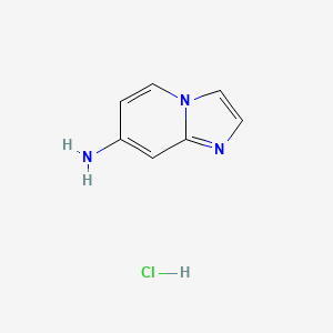 molecular formula C7H8ClN3 B2886136 Imidazo[1,2-a]pyridin-7-amine hydrochloride CAS No. 1795435-58-3