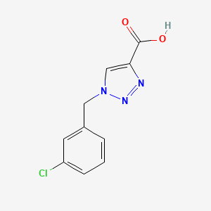 molecular formula C10H8ClN3O2 B2886177 1-(3-Chlorobenzyl)-1H-1,2,3-triazole-4-carboxylic acid CAS No. 1247438-10-3