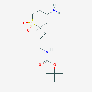 Tert-butyl N-[(8-amino-5,5-dioxo-5lambda6-thiaspiro[3.5]nonan-2-yl)methyl]carbamate