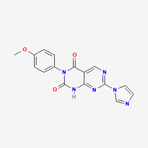 7-(1H-imidazol-1-yl)-3-(4-methoxyphenyl)pyrimido[4,5-d]pyrimidine-2,4(1H,3H)-dione